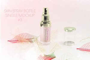 Skin Cream Spray Single Mockup #3