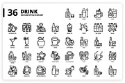 3,600 Icons x3 Styles, an Outline Icon by monkik (Thumbnail 107 of 299)
