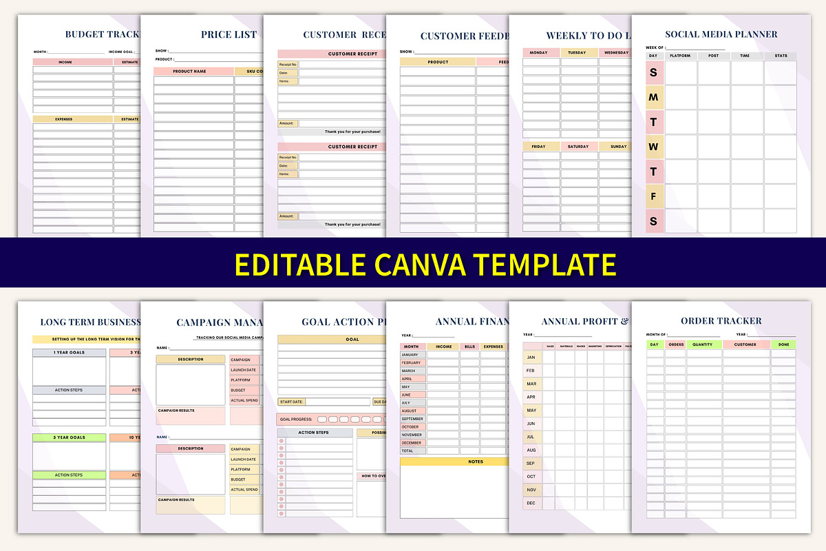 Small Business Bookkeeping Planner preview 5