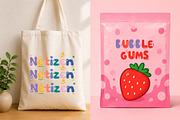 Netizen – Playful Bubble Font, a Handwritten Font by cocodesign (Thumbnail 7 of 9)