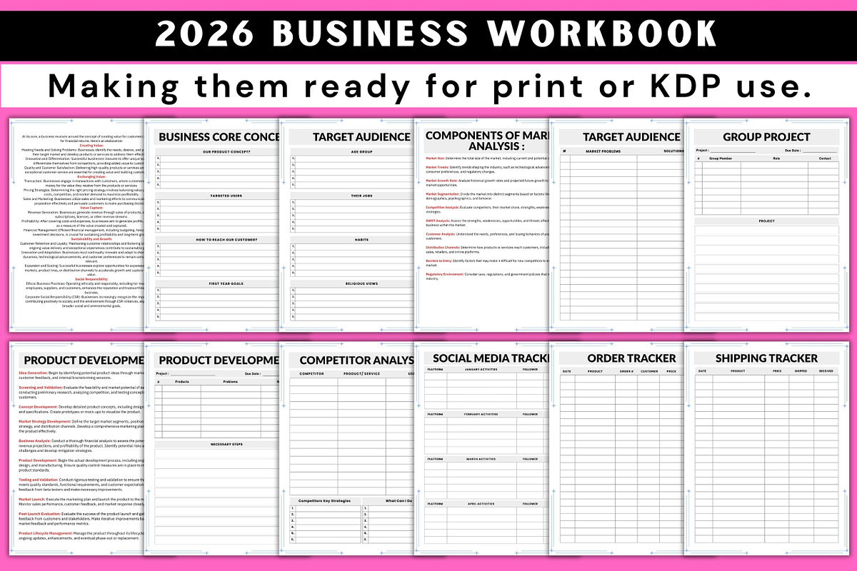 2026 Business Workbook, a Stationery Template by Designmela01 (Photo 3 of 10)