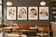 Abstract Face Printable Wall Art, a Background Graphic by C Design Studio (Thumbnail 7 of 16)