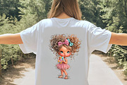 Whimsical Summer Beach Girl Clipart, an Illustration by Digital Artistic99 (Thumbnail 8 of 11)