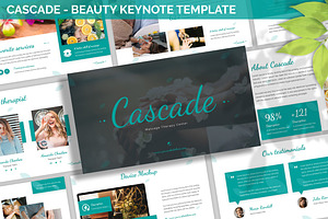 Cascade - Beauty Keynote Template