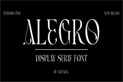 ALEGRO, a Serif Font by jaffana.co (Thumbnail 1 of 4)