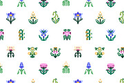 Abstract flowers set + backgrounds, a Decorative Illustration by PaperTrident (Thumbnail 16 of 16)