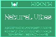 Natural Vibes font, a Serif Font by weknow (Thumbnail 1 of 8)