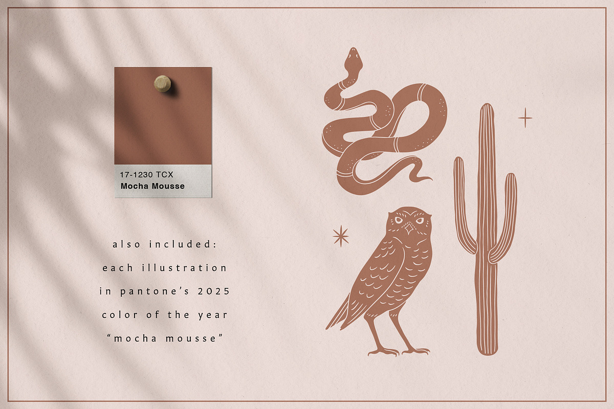 Dark Desert Vector Collection, an Animal Illustration by rouxsupplyco (Photo 6 of 14)