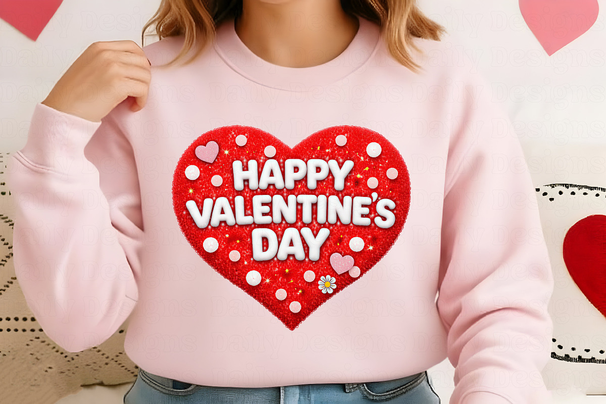 Happy Valentine’s Day Heart PNG, an Illustration by Daily.Designs (Photo 2 of 4)