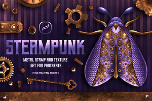 Steampunk brushes for Procreate