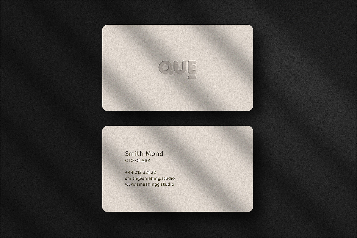 Business card Template & 3 Mock-up, a Business Card Template by Smashing_Studio (Photo 2 of 4)