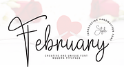 February | Script Font, a Handwritten Font by Scratchones (Thumbnail 1 of 8)