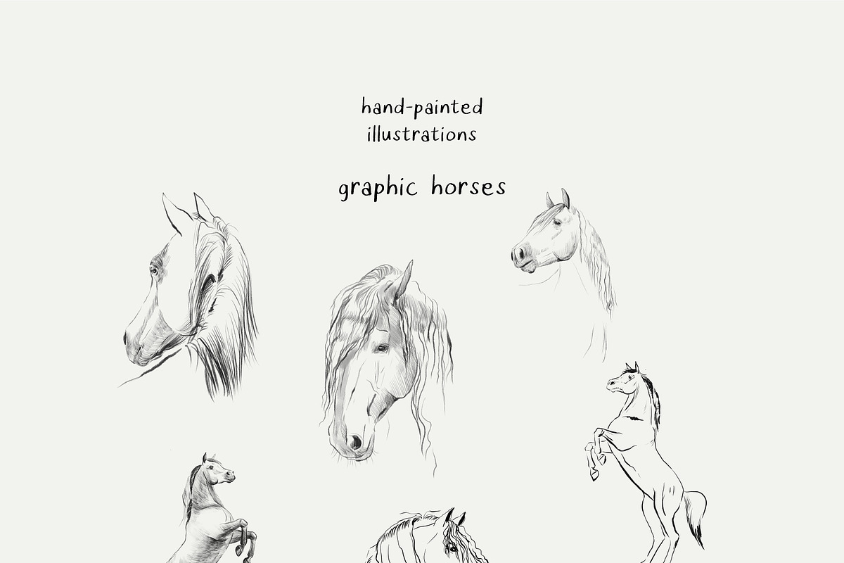 Freedom. Hand painted - horses., an Animal Illustration by Youksy (Photo 3 of 8)