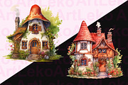 The Good Witch’s House Clipart, a Seasonal Illustration by LekoArt (Thumbnail 8 of 10)
