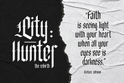 Something Damage - Blackletter, a Blackletter Font by Novitype (Thumbnail 9 of 10)