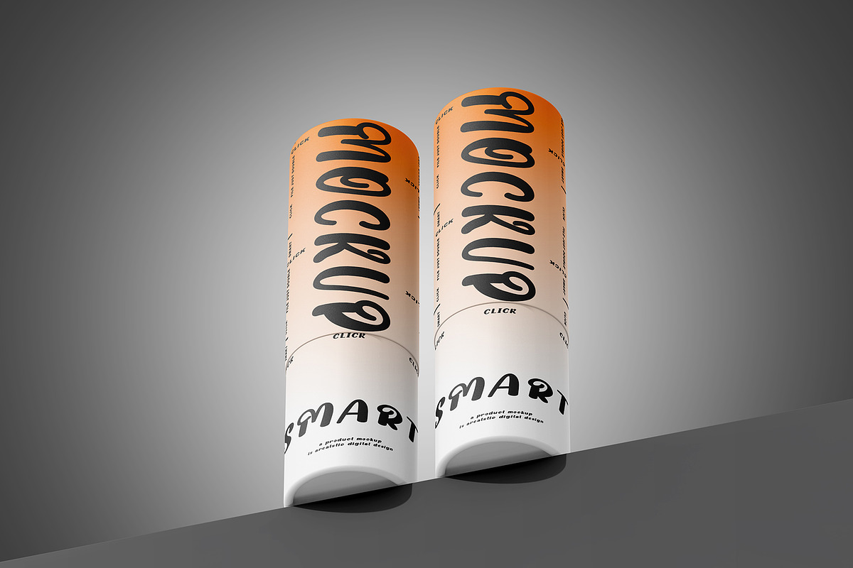 Paper Tube Mockup Set, a Packaging Mockup by pixelmock (Photo 11 of 13)
