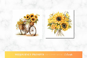 Sunflower Clipart Midjourney Prompt, a Decorative Illustration by ClipCraft (Thumbnail 5 of 9)