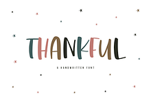 Thankful | A Fun Handwritten Font