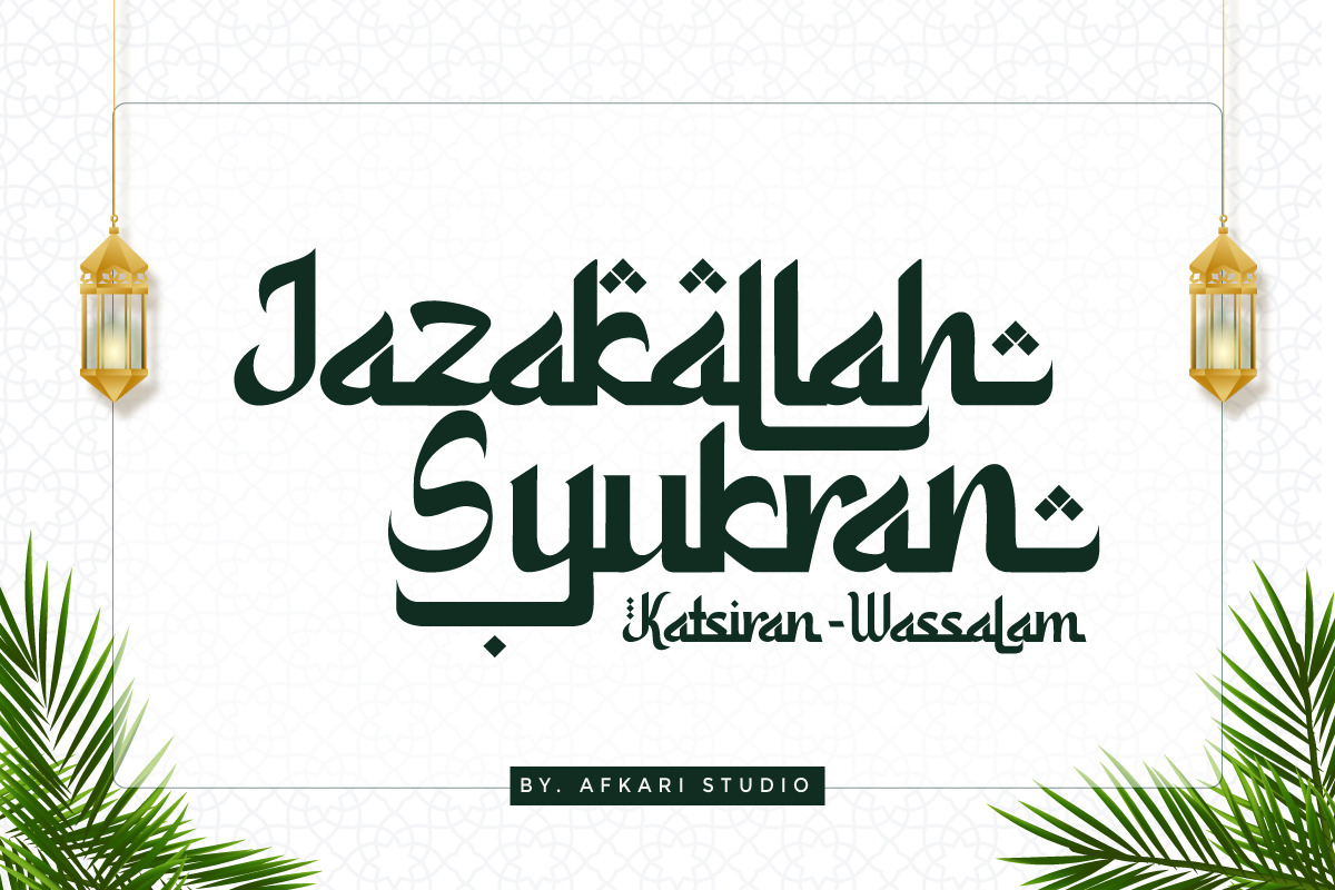 Kamali - An Arabic Style Typeface, a Handwritten Font by Afkari Studio (Photo 14 of 14)