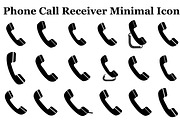 Phone Call Receiver Minimal Icon, an Icon by musafir_fashion (Thumbnail 1 of 10)