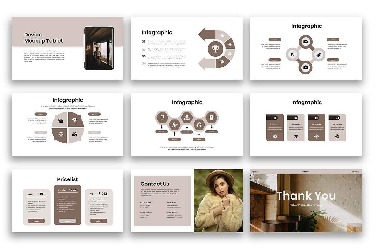 Zarazua – Fashion PowerPoint, a Presentation Template by kreatifreya (Photo 3 of 5)
