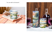 Watercolor Lake Landscapes Set 1, a Decorative Illustration by Kat's Artful Creations (Thumbnail 3 of 10)