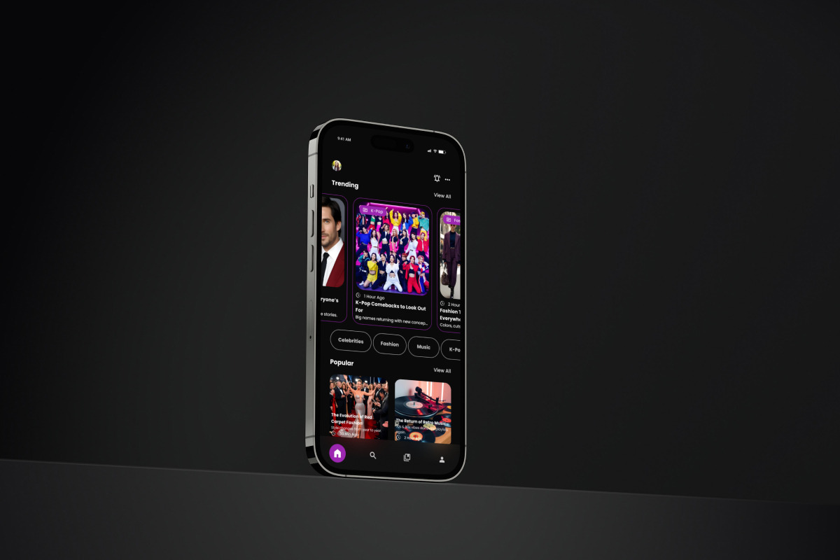 PopDaily - News Design Template, an App Template by productype1 (Photo 5 of 5)