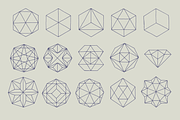 Polygon Outline Shapes, an Object Graphic by GhostlyPixels (Thumbnail 2 of 3)