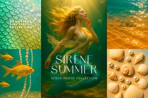 Sirene Summer Stock Images Bundle, a Beauty & Fashion Photo by Anna Babich