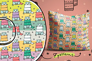 The Siberian Cat patterns, an Animal Illustration by Zooza Art (Thumbnail 4 of 10)