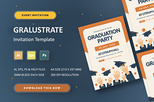 Gralustrate - Event Invitation, an Invitation Template by StreaksideStd