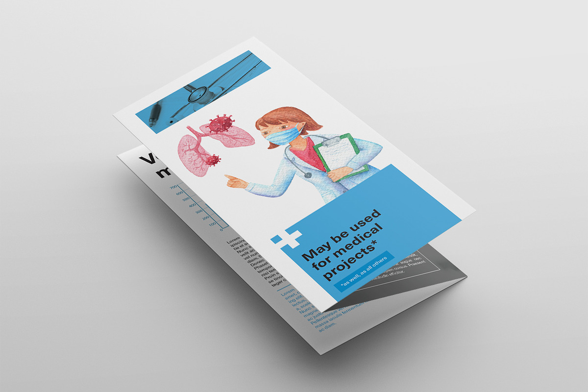 Medical watercolor clip art, a Healthcare Illustration by Kattarina Po (Photo 6 of 6)