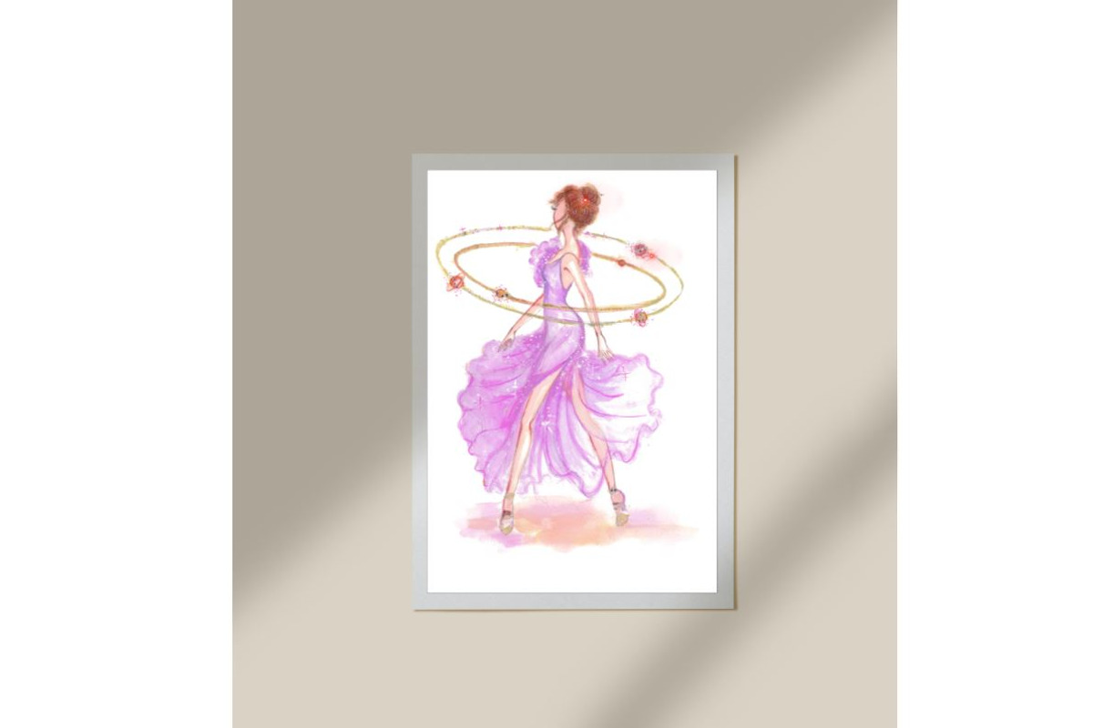 Dancing girl fashion illustration, a Person Illustration by tranyenhanu (Photo 2 of 3)