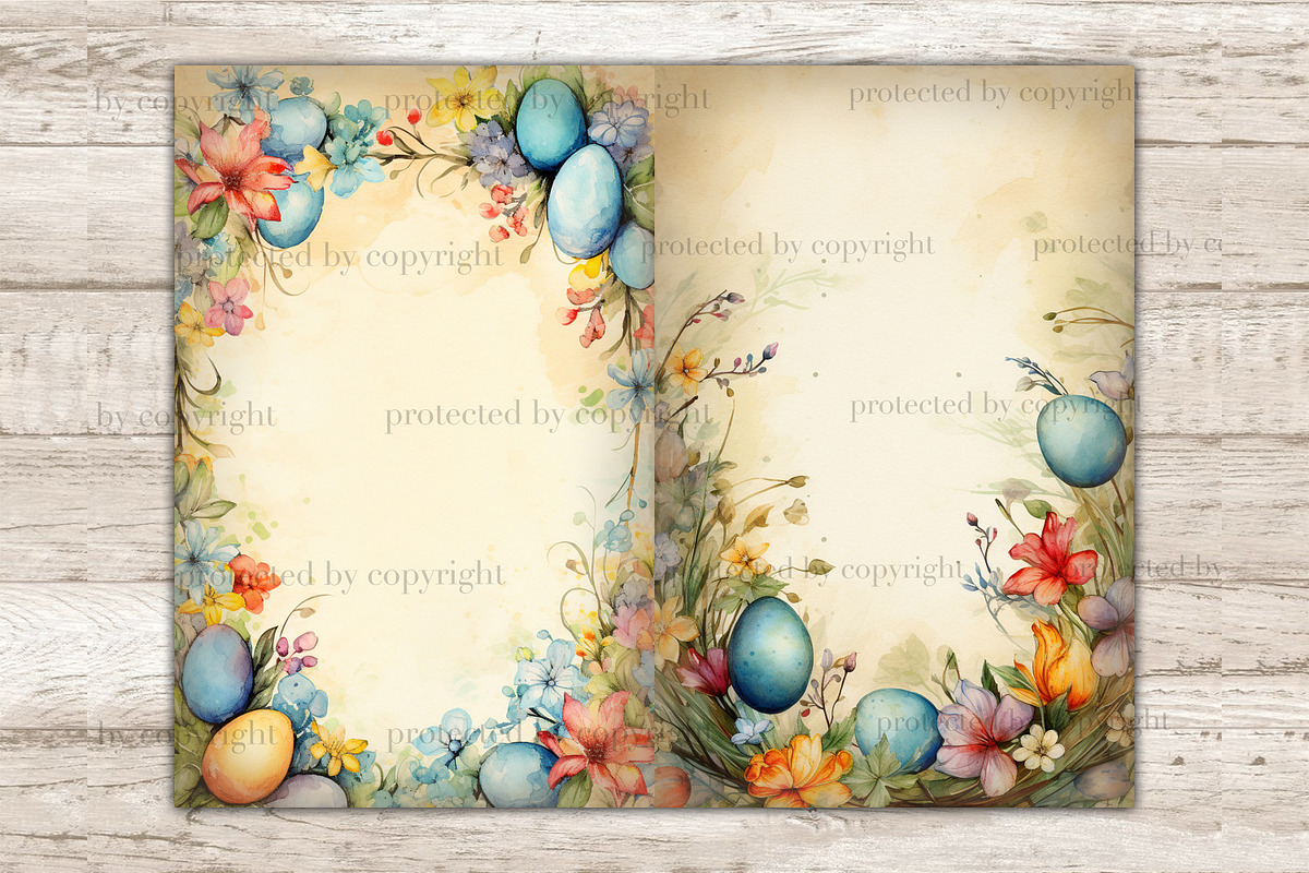 Pastel Easter Ephemera Junk Journal, a Decorative Illustration by GlamArtZhanna (Photo 4 of 9)