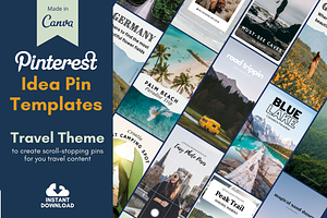 Idea Pin Templates For Travel