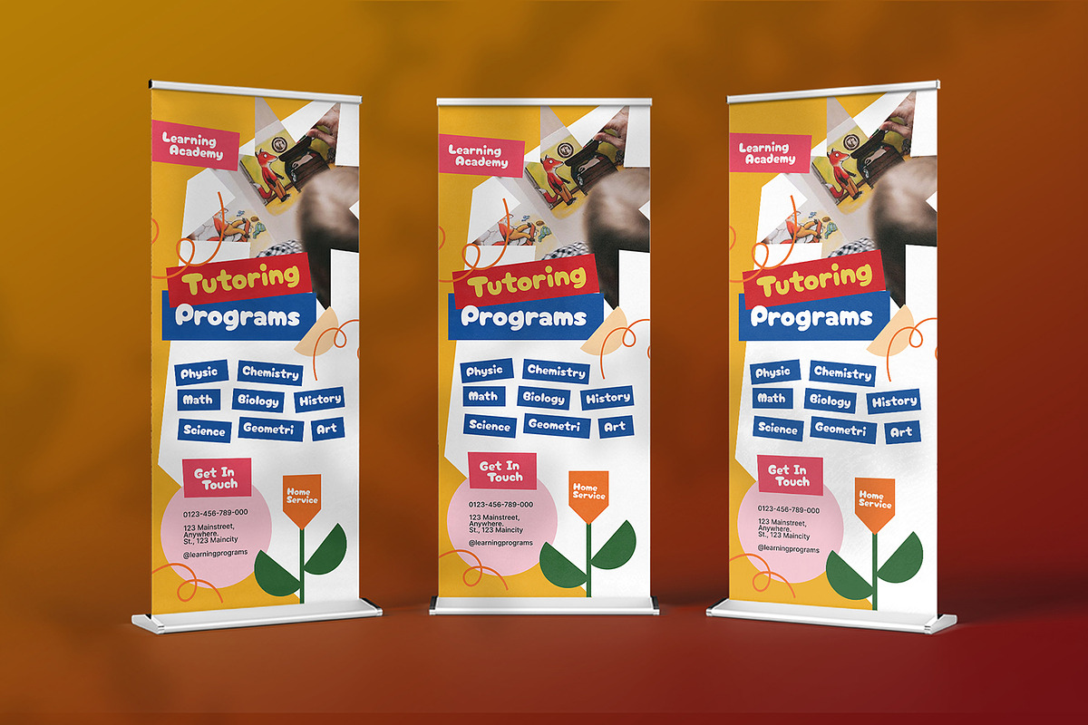 Tutoring Programs - Roll Up Banner, a Print Template by StreaksideStd (Photo 2 of 2)