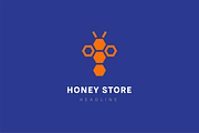 Honey store logo template., a Branding & Logo Template by Anton Akhmatov (Thumbnail 2 of 3)