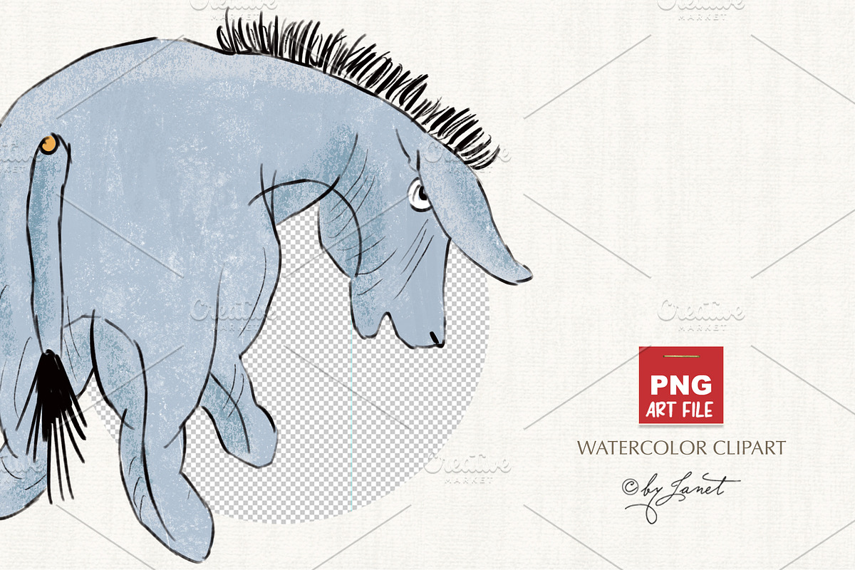 Classic Winnie The Pooh clipart, an Animal Illustration by helloPAPER (Photo 6 of 6)
