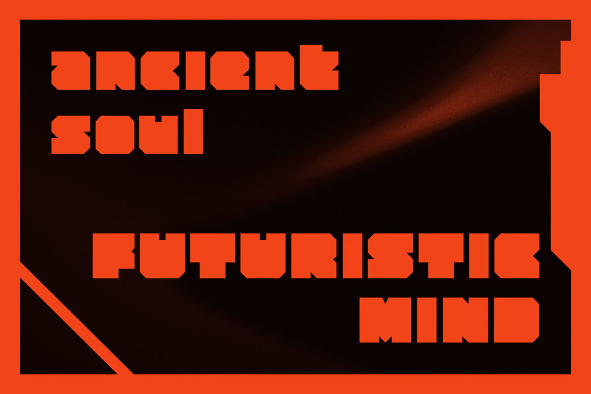Winkario - Geometric Block Fonts, a Sans Serif Font by Konstantine Studio (Photo 2 of 4)