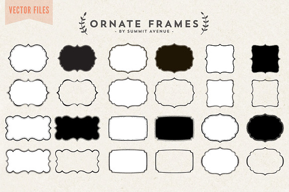 Vector - Ornate Decorative frames preview 6