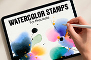 Watercolor Forms – Procreate Stamp, a Shape Add-On by Spasibenko Art (Thumbnail 5 of 6)