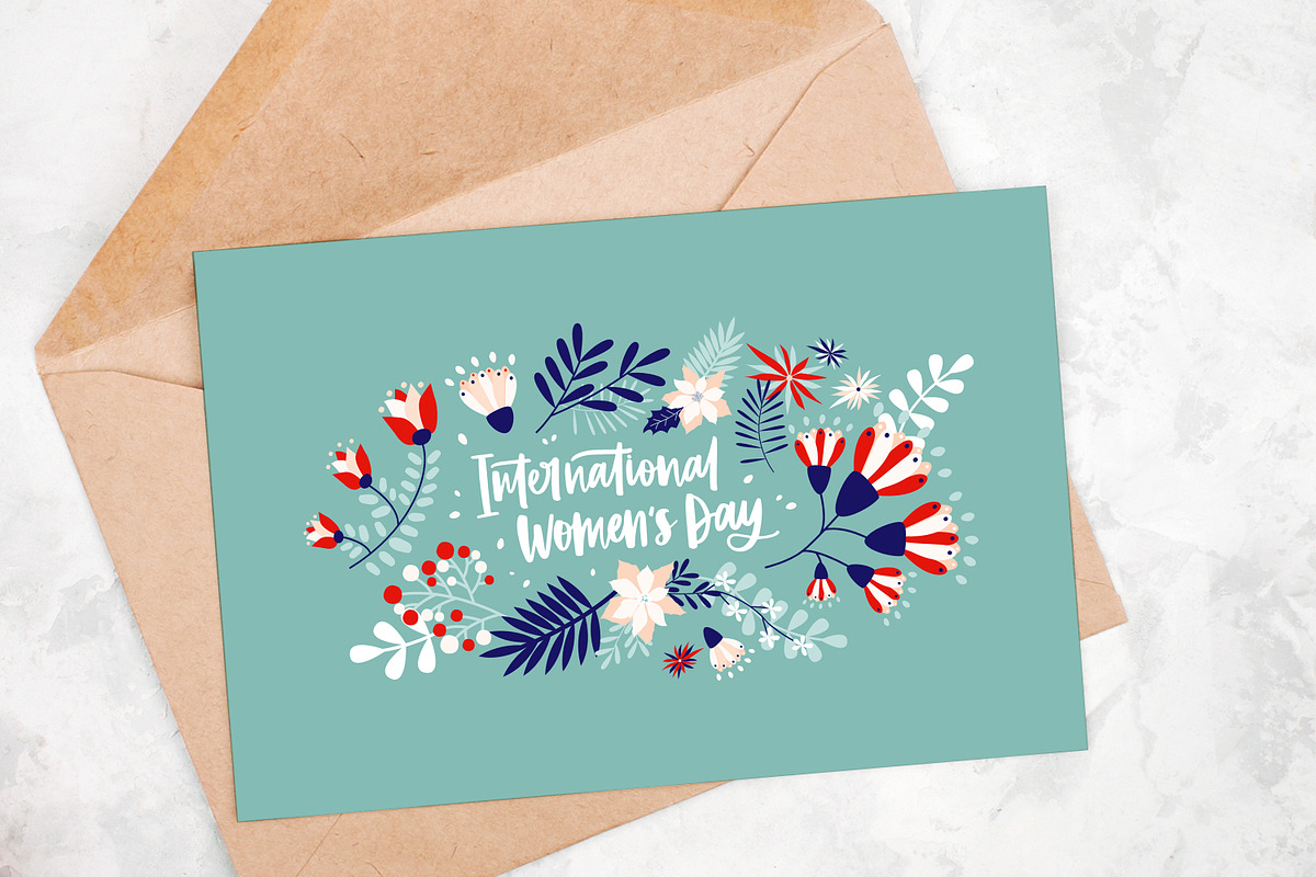Women's Day floral cards, a Decorative Illustration by Good Studio (Photo 6 of 7)