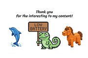 Retro Game Pixel Clipart Set - 37PNG, a Technology Illustration by InkyQueenArt (Thumbnail 6 of 6)
