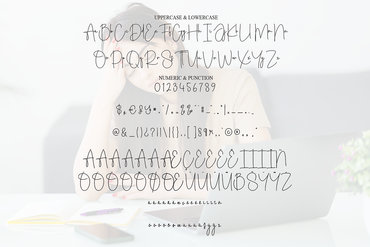 Overthinking | Script Font, a Handwritten Font by Scratchones (Photo 7 of 8)