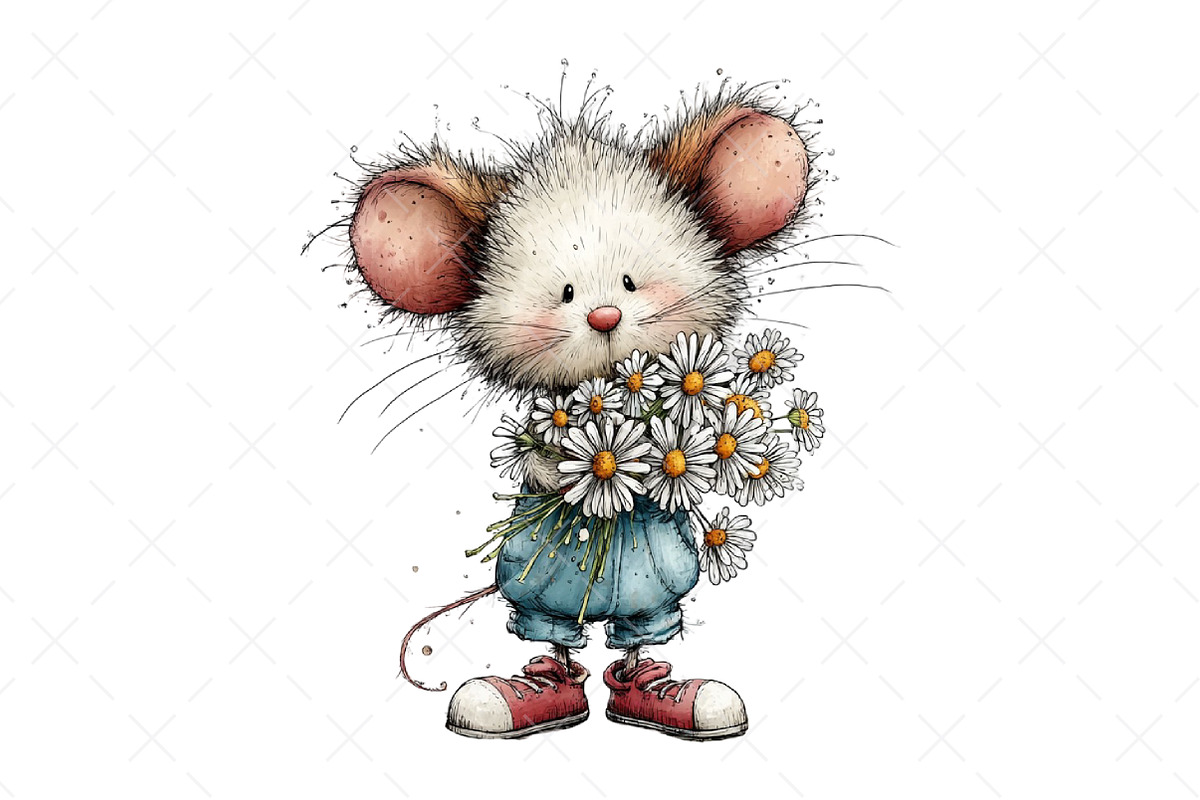 Whimsical Summer mouse Clipart, an Illustration by Craft Nest (Photo 10 of 12)
