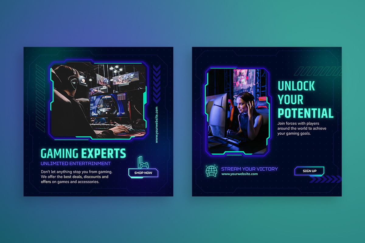 Gaming and eSports Banner Templates, a Social Media Template by Brandify Studio (Photo 2 of 4)