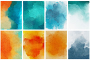 Hand drawn watercolor backgrounds, a Texture Graphic by Deveze Art & Co (Thumbnail 4 of 13)