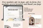 Kartra Membership - Rose Gold Bundle, a Landing Page Template by Solana Creative Co. (Thumbnail 3 of 9)