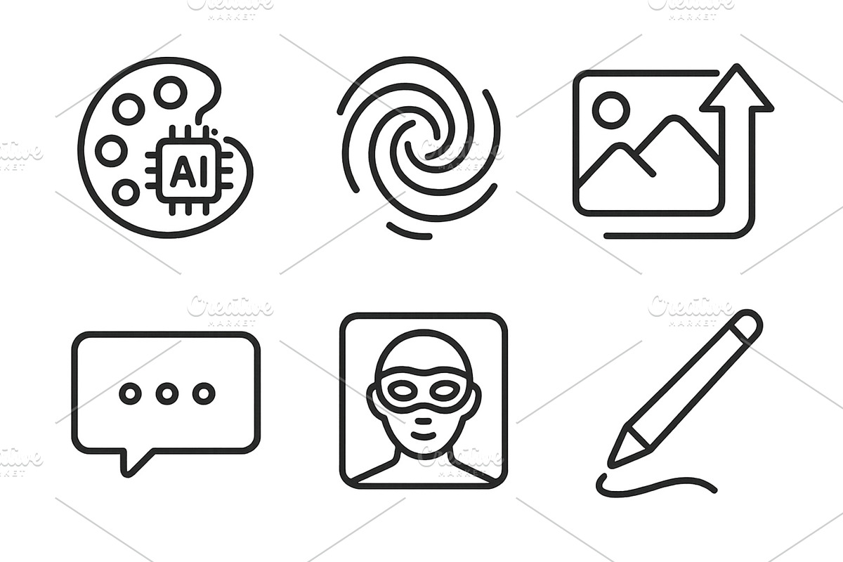 Creative symbols representing, a Technology Illustration by ZinetroN