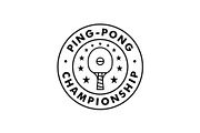 Ping Pong Sport Emblem Badge Logo, a Branding & Logo Template by Buqancreative (Thumbnail 3 of 4)